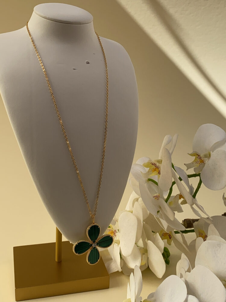 BLOOM - MALACHITE LONG NECKLACE