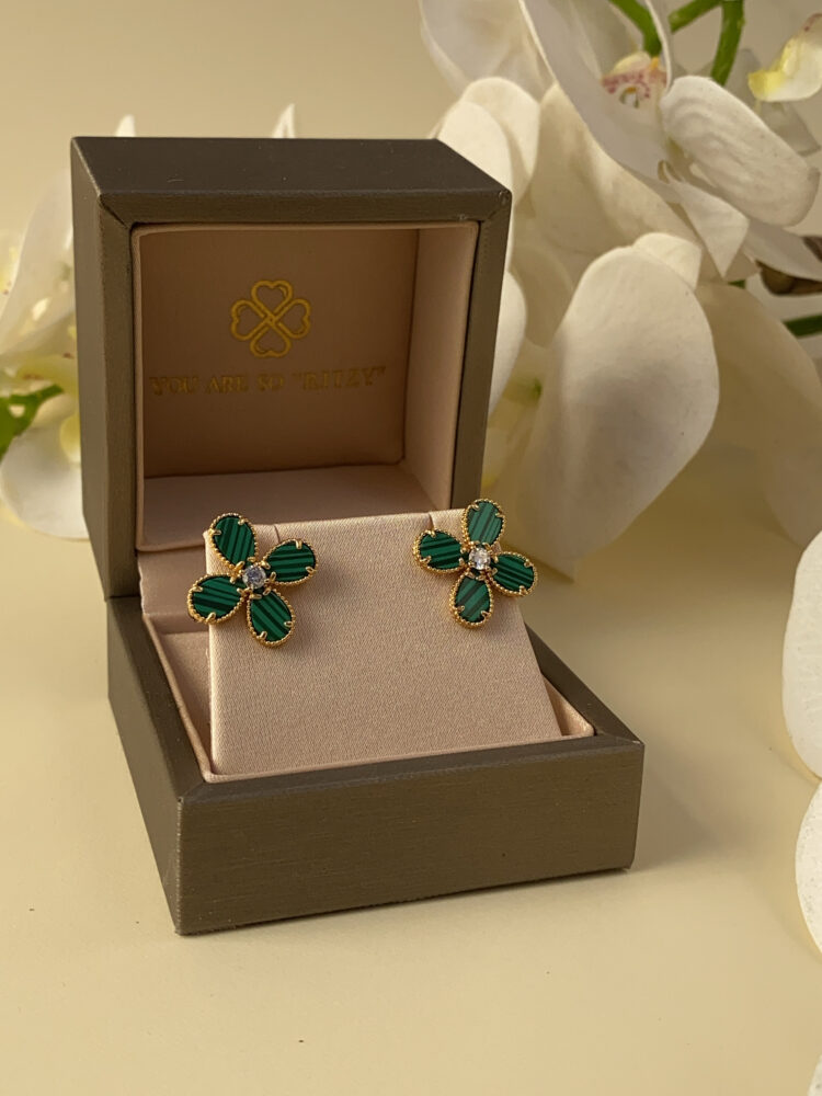 BLOOM - MALACHITE EARRINGS