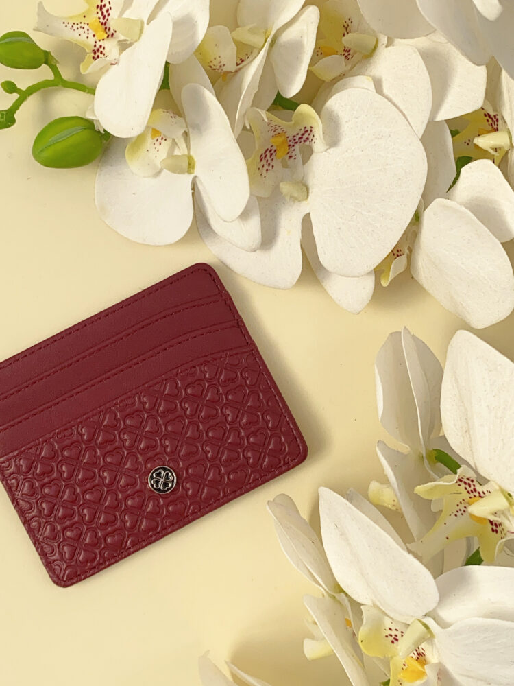RITZY CLASSIC CARDHOLDER - Burgundy