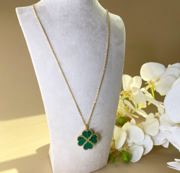 RITZY SIGNATURE - MALACHITE LONG NECKLACE