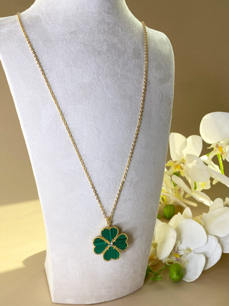 RITZY SIGNATURE - MALACHITE LONG NECKLACE
