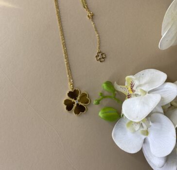 RITZY SIGNATURE - TIGER EYE LONG NECKLACE