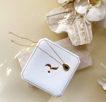 TEARS OF LOVE- 18k gold - Malachite