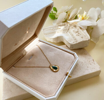 TEARS OF LOVE- 18k gold - Malachite