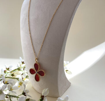 BLOOM - LIMITED LONG NECKLACE   - Carnelian