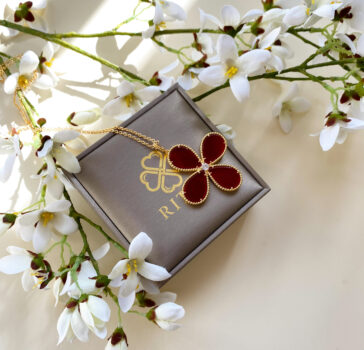 BLOOM - LIMITED LONG NECKLACE   - Carnelian