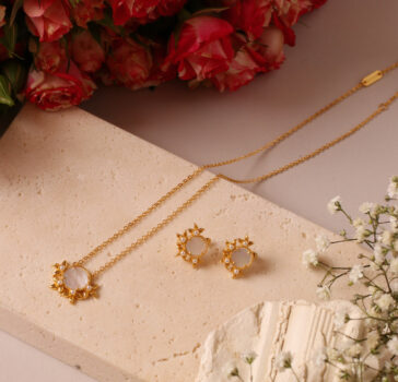 Fleur de lune - Pearl set