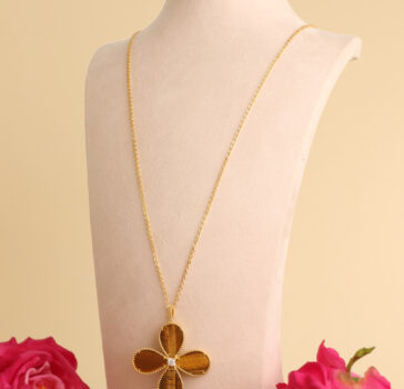 BLOOM - Tiger eye long necklace