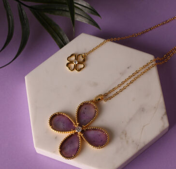 BLOOM - Amethyst long necklace