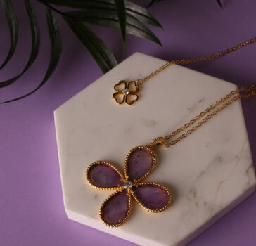 BLOOM - Amethyst long necklace