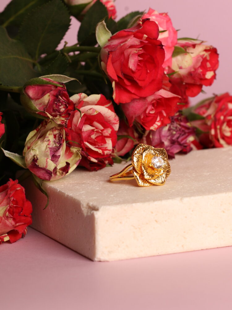 Golden petals - Ring