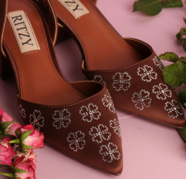 Ritzy Crystal HEEL - Brown