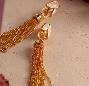 THE LOVE - GOLDEN PEARLS - EARRINGS