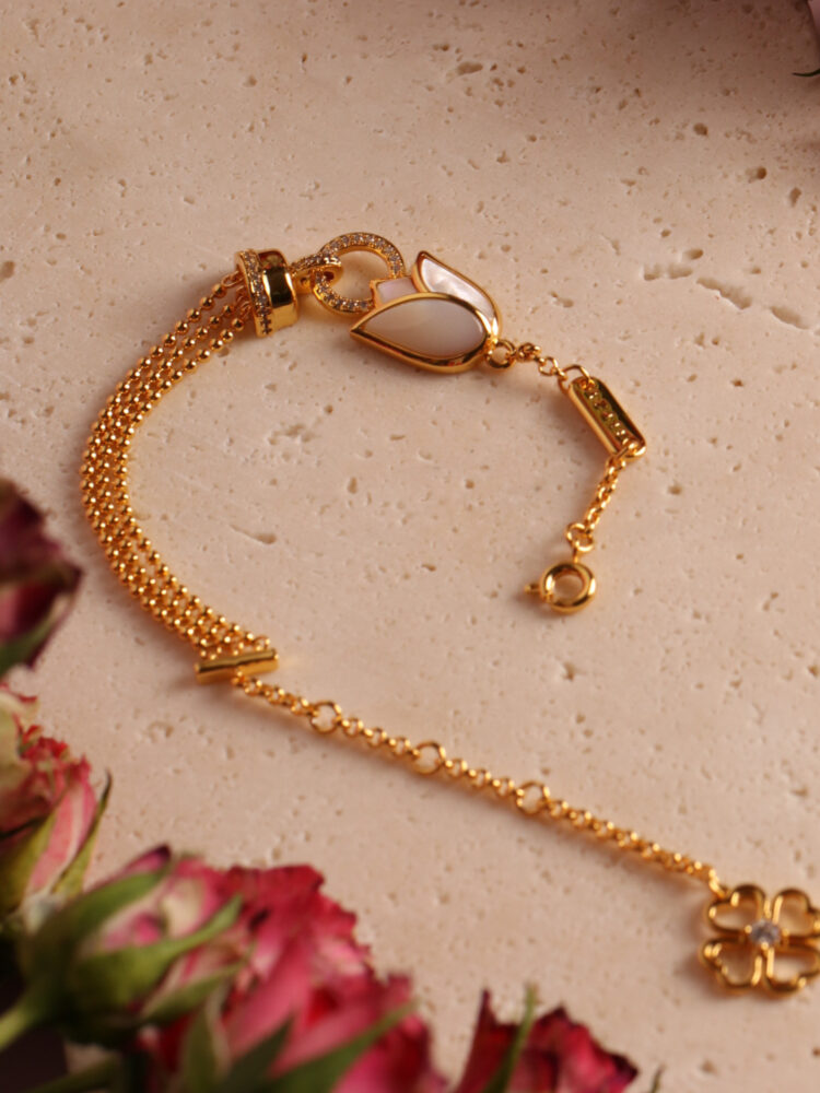 THE LOVE - GOLDEN PEARLS - bracelet