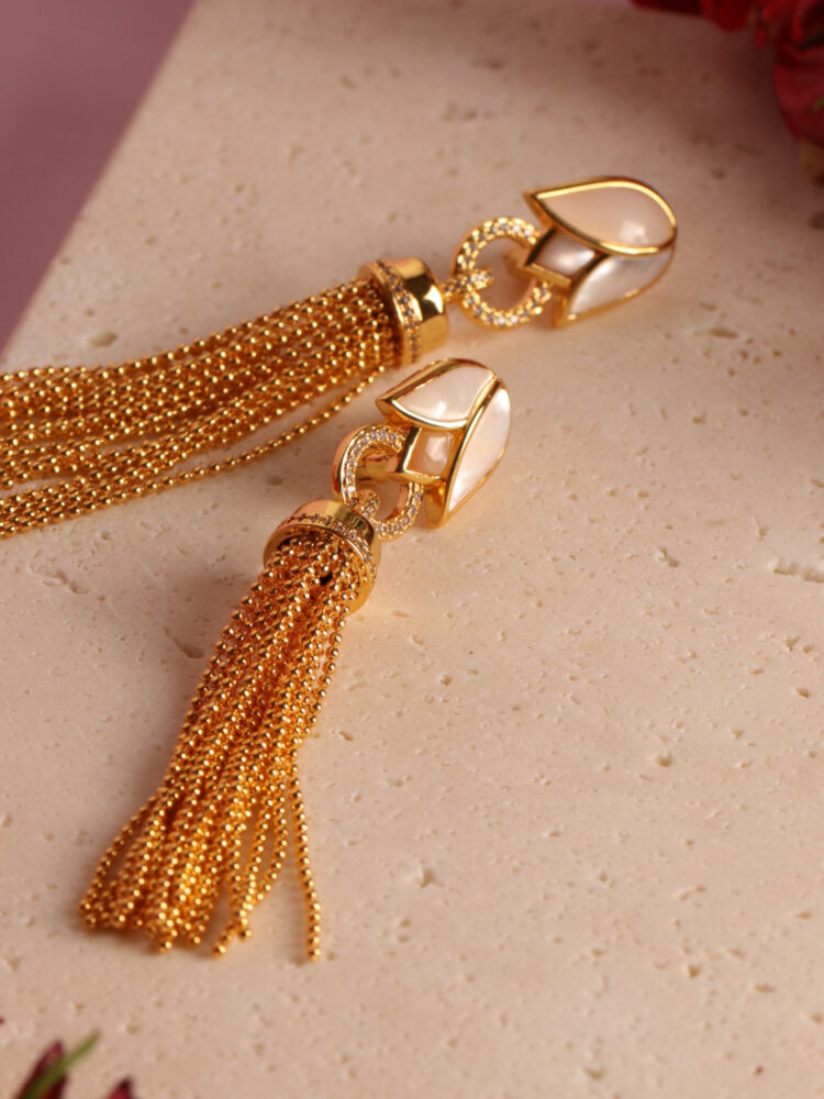 THE LOVE - GOLDEN PEARLS - EARRINGS