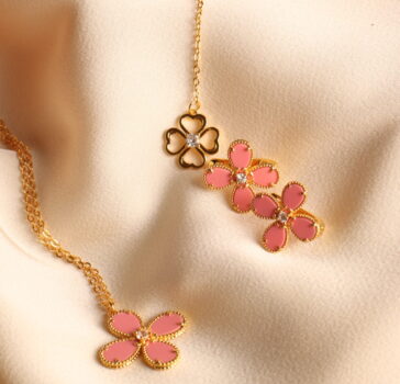 Bloom Pink turquoise set