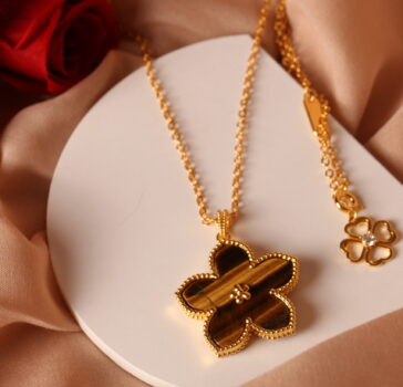 GLORY - LONG NECKLACE - TIGER EYE