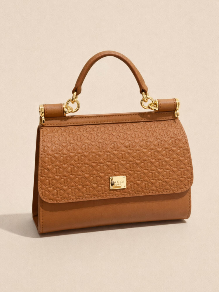 Ritzy classic Handbag - CAMEL color